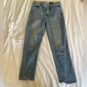 Paige Cropped Jeans Raw Hem - 28